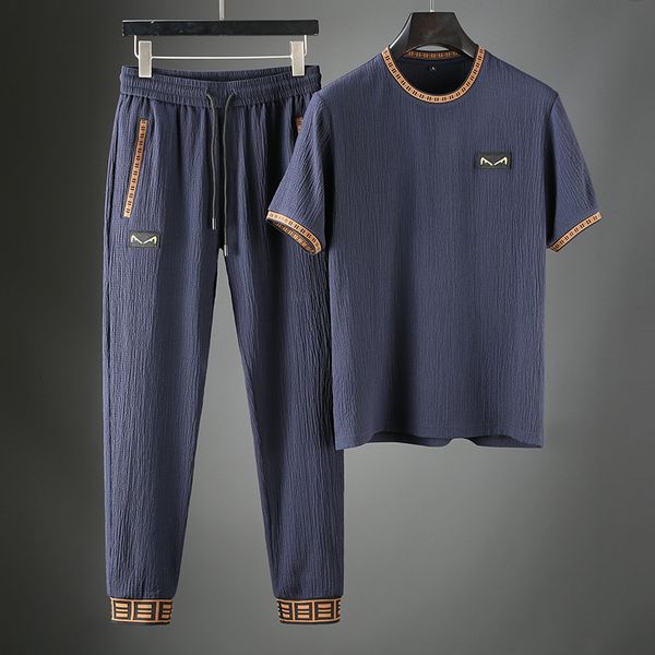 men's tracksuits jsbdsummer thin cool and breathable fabric high-end style knit men's short sleeve t-shirt casual sports suit men, Gray
men's tracksuits jsbdsummer thin cool and breathable fabric high-end style knit men's short sleeve t-shirt casual sports suit men, Gray