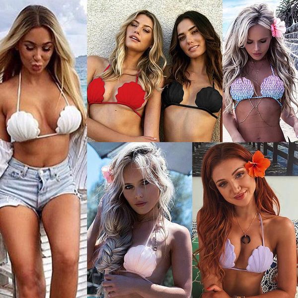 set 2019 rosielars open back shell mermaid suspender swimsuit fashion bikini women's push up summer bathing suit
set 2019 rosielars open back shell mermaid suspender swimsuit fashion bikini women's push up summer bathing suit