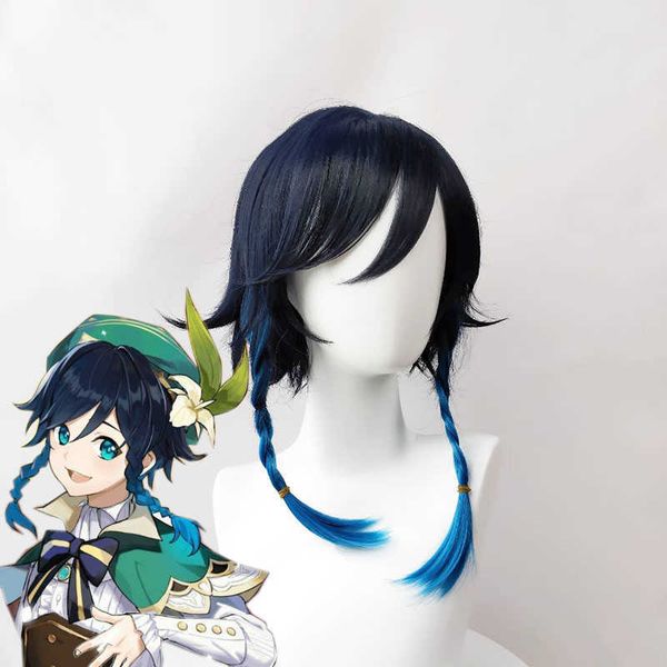 cosplay wigs genshin impact venti cosplay uniseks 50cm wig biru cosplay anime wig kepang wig sintetis tahan panas halloween j230427, Black
cosplay wigs genshin impact venti cosplay uniseks 50cm wig biru cosplay anime wig kepang wig sintetis tahan panas halloween j230427, Black