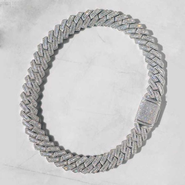custom luxury design 20mm wide 925 silver cuban gra baguette moissanite diamond link chain for mans
custom luxury design 20mm wide 925 silver cuban gra baguette moissanite diamond link chain for mans