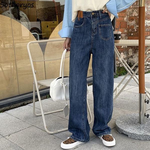 jeans vintage washed jeans women baggy simple high waist bf elegant tender loose denim mopping straight trousers streetwear hot, Blue
jeans vintage washed jeans women baggy simple high waist bf elegant tender loose denim mopping straight trousers streetwear hot, Blue