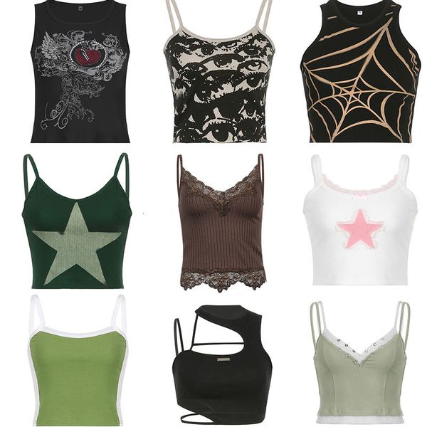 camisoles tanks vintage 2000s clothes y2k corset crop cyber baby tee streetwear gothic aesthetic grunge fairy core 90s ropa summer 230503, Black;white
camisoles tanks vintage 2000s clothes y2k corset crop cyber baby tee streetwear gothic aesthetic grunge fairy core 90s ropa summer 230503, Black;white