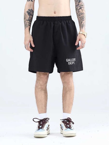 men's shorts new letter embroidered beach pants deptdrstring nylon shorts high street men women 11 quickdrying pants j230503, White;black
men's shorts new letter embroidered beach pants deptdrstring nylon shorts high street men women 11 quickdrying pants j230503, White;black