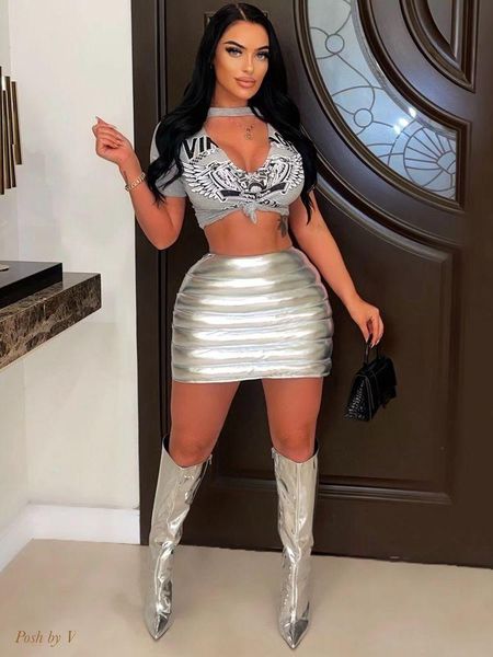dresses haoyuan bronzing shiny metallic puffer skirt women y2k clothes street style bottoms 2000s aesthetic club outfits mini skirt, White;black
dresses haoyuan bronzing shiny metallic puffer skirt women y2k clothes street style bottoms 2000s aesthetic club outfits mini skirt, White;black