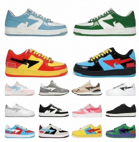 designer casual shoes sk 8 bapestas baped platform sneakers bapesta sk8 sta patent leather green black white plate-forme for men women train
designer casual shoes sk 8 bapestas baped platform sneakers bapesta sk8 sta patent leather green black white plate-forme for men women train
