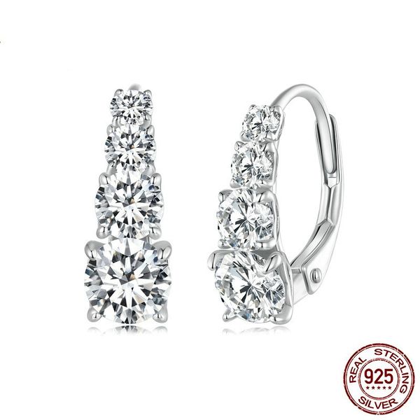 new trendy fashion 925 sterling silver 0.5ct moissanite diamond earrings hoops for girls women nice gift studs, Golden;silver
new trendy fashion 925 sterling silver 0.5ct moissanite diamond earrings hoops for girls women nice gift studs, Golden;silver