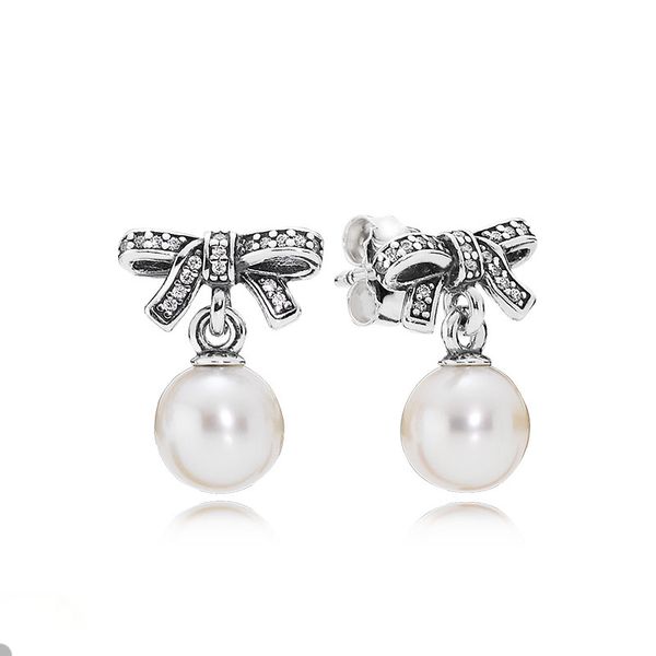 white pearl pendant sparkling bow stud earrings for pandora 925 sterling silver wedding party earring set for women sisters gift luxury earr, Golden;silver
white pearl pendant sparkling bow stud earrings for pandora 925 sterling silver wedding party earring set for women sisters gift luxury earr, Golden;silver
