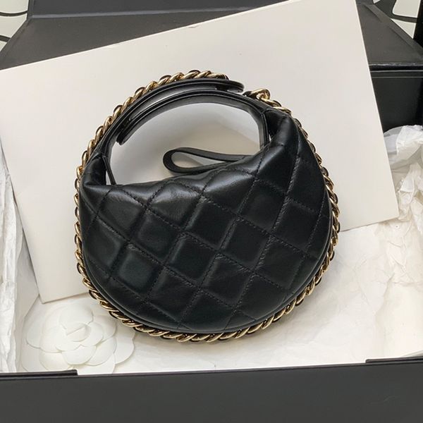 designer pouch lambskin hand bag 10a mirror quality mini hobo bag with box c034