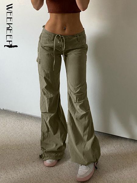 women s shorts weekeep green wide leg pants low rise loose solid cargo women casual vintage sweatpants y2k grunge streetwear s lady 230503, White;black
women s shorts weekeep green wide leg pants low rise loose solid cargo women casual vintage sweatpants y2k grunge streetwear s lady 230503, White;black