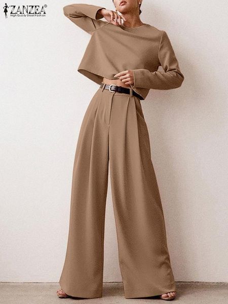 pants fashion outifits women autumn matching sets 2022 zanzea casual long sleeve blouses pants female solid streetwear tracksuits, White
pants fashion outifits women autumn matching sets 2022 zanzea casual long sleeve blouses pants female solid streetwear tracksuits, White