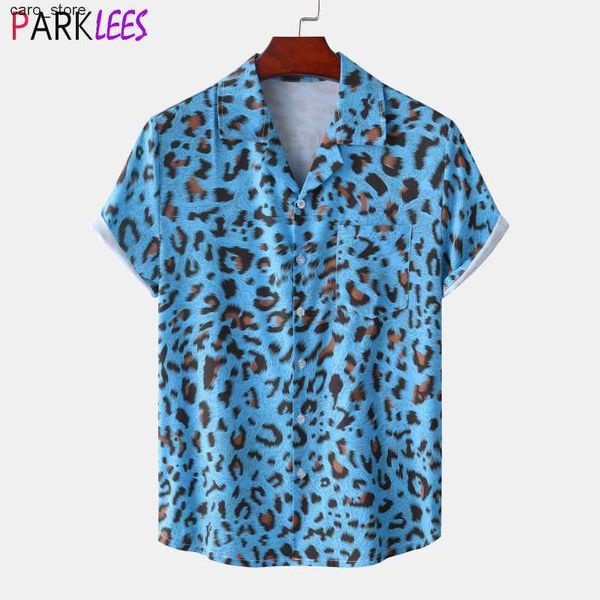 men's casual shirts blue leopard print hawaiian shirt for men 2022 new short sleeve beach wear shirt casual holiday party disco shirt c, White;black
men's casual shirts blue leopard print hawaiian shirt for men 2022 new short sleeve beach wear shirt casual holiday party disco shirt c, White;black