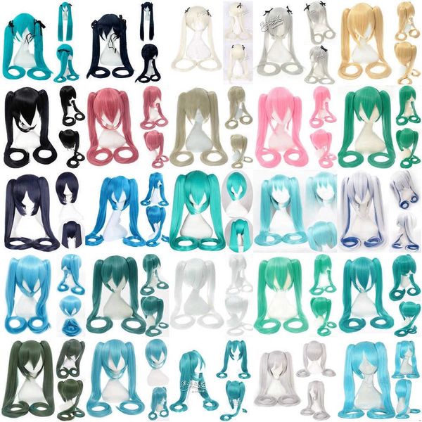 cosplay wigs 28 colors miku cosplay wig long heat resistant synthetic hair clip ponytails wigs wig cap j230427, Black
cosplay wigs 28 colors miku cosplay wig long heat resistant synthetic hair clip ponytails wigs wig cap j230427, Black