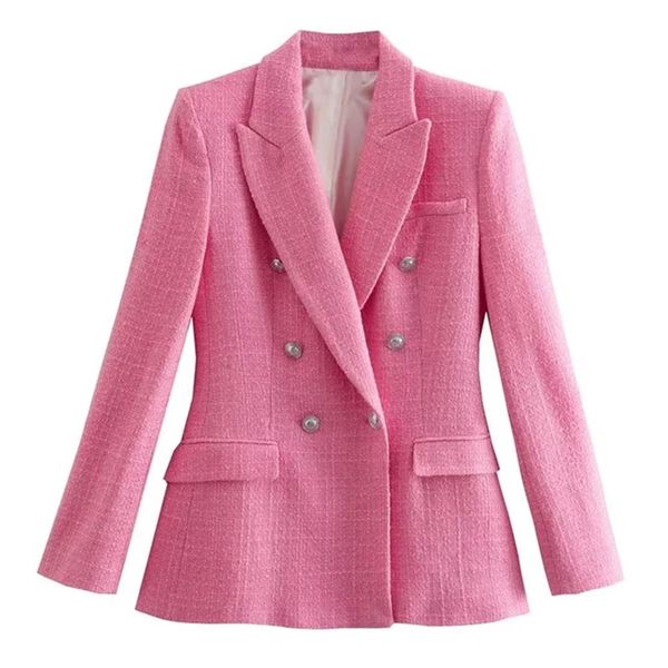 pants maxdutti retro texture pink color double breasted casual blazers women england style fashion jacket, White
pants maxdutti retro texture pink color double breasted casual blazers women england style fashion jacket, White