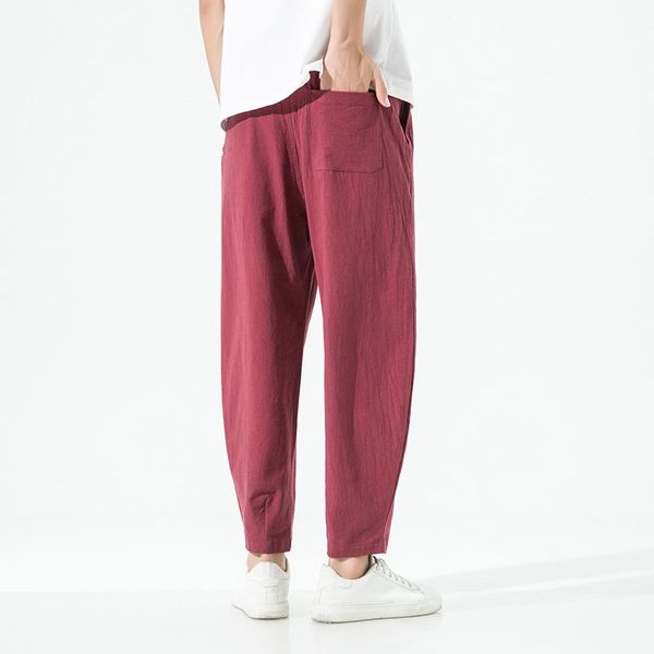 pants chinese loose men's cotton linen pants male summer new breathable solid color linen trousers fitness streetwear plus size m5xl, Black
pants chinese loose men's cotton linen pants male summer new breathable solid color linen trousers fitness streetwear plus size m5xl, Black