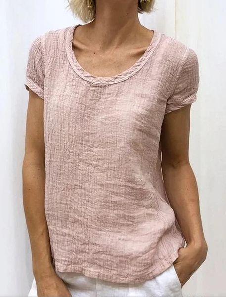 t-shirt women short sleeve pure cotton blouse casual o neck double layer pleated cloth fashion shirt ladies blusas mujer, White
t-shirt women short sleeve pure cotton blouse casual o neck double layer pleated cloth fashion shirt ladies blusas mujer, White