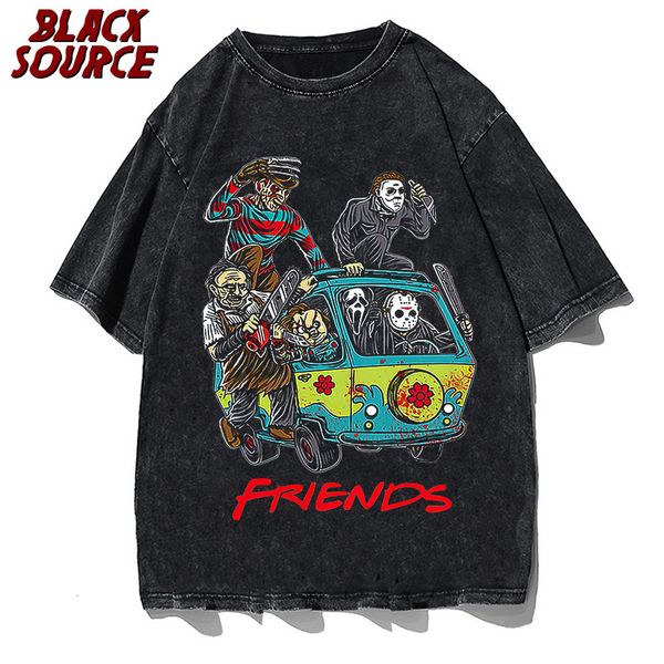 men s t shirts horror friends t shirt men o neck cool summer t shirts short sleeve tees fashion 230503, White;black
men s t shirts horror friends t shirt men o neck cool summer t shirts short sleeve tees fashion 230503, White;black