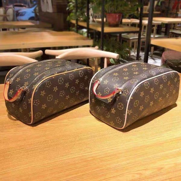 women travel makeup bag new designer men wash bag cosmetic bags with dust bag 47546