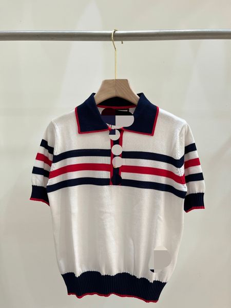 426 2023 runway summer brand same style sweater sleeveless white lapel neck pullover striped fashion clothes womens qian, White;black
426 2023 runway summer brand same style sweater sleeveless white lapel neck pullover striped fashion clothes womens qian, White;black