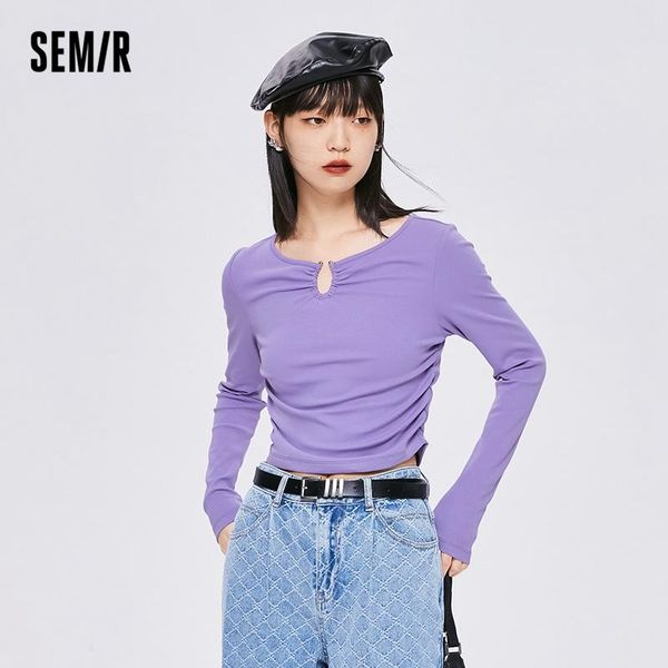 t-shirt semir longsleeved tshirt women short pleated design sense 2022 autumn new slim bm style collarbone t shirt, White
t-shirt semir longsleeved tshirt women short pleated design sense 2022 autumn new slim bm style collarbone t shirt, White