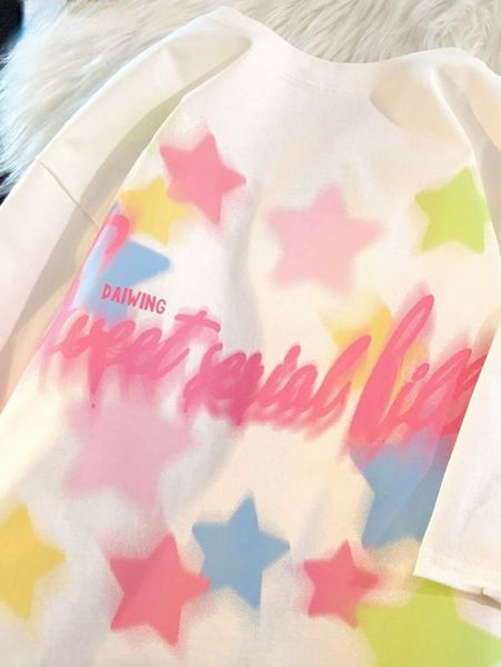 camisoles tanks deeptown harajuku star graphic print t shirt korean streetwear cotton kpop casual couple sweet tees summer 230503, Black;white
camisoles tanks deeptown harajuku star graphic print t shirt korean streetwear cotton kpop casual couple sweet tees summer 230503, Black;white