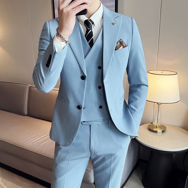 men's suits blazers jacketvestpants men spring business suits jacket/male groom's wedding dress fashion slim fit tuxedo blazers 5x, White;black
men's suits blazers jacketvestpants men spring business suits jacket/male groom's wedding dress fashion slim fit tuxedo blazers 5x, White;black
