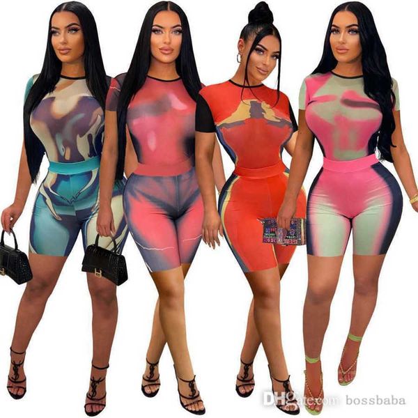 women tracksuits two pieces set designer 2023 tie dye positioning printing round neck short sleeve shorts set sportwear 4 colours, Gray
women tracksuits two pieces set designer 2023 tie dye positioning printing round neck short sleeve shorts set sportwear 4 colours, Gray