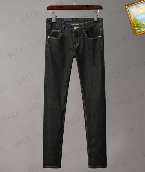 black designer mens jeans spring summer fashion luxury casual loose fitting straight tube washed classic elastic small leg denim pants male, Blue
black designer mens jeans spring summer fashion luxury casual loose fitting straight tube washed classic elastic small leg denim pants male, Blue
