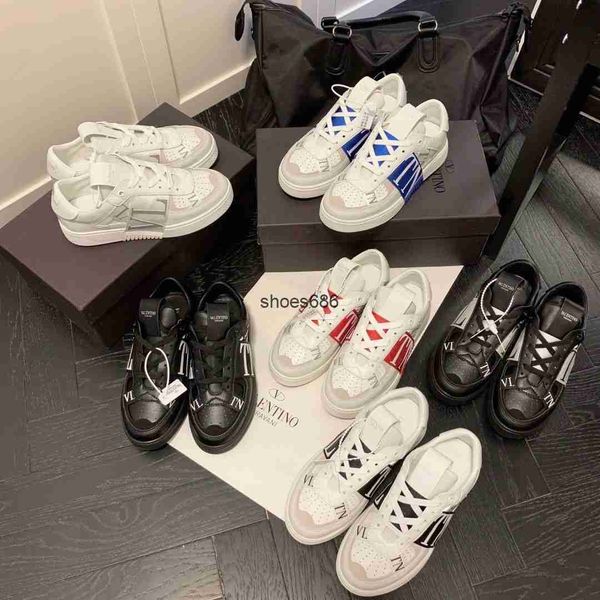high edition valentinoity men's shoes 2023 genuine leather letter small white shoes women's korean version couple dad shoes, Black
high edition valentinoity men's shoes 2023 genuine leather letter small white shoes women's korean version couple dad shoes, Black
