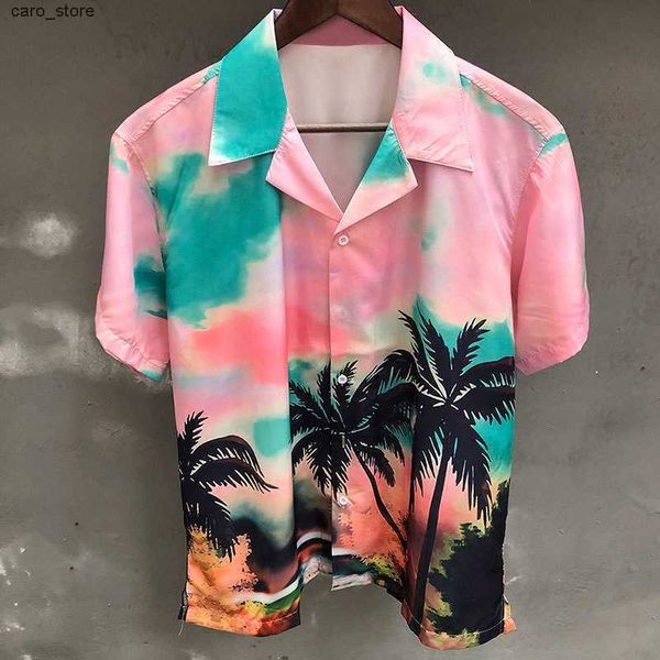 men's casual shirts coconut tree print shirt lapel comfortable man shirt 2023 summer fashion hawaii short sleeve shirt men homme camise, White;black
men's casual shirts coconut tree print shirt lapel comfortable man shirt 2023 summer fashion hawaii short sleeve shirt men homme camise, White;black