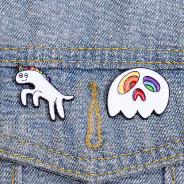 rainbow horse enamel pins custom skull skeleton brooches lapel badges unique lgbt animal jewelry gift for lover friends, Blue
rainbow horse enamel pins custom skull skeleton brooches lapel badges unique lgbt animal jewelry gift for lover friends, Blue