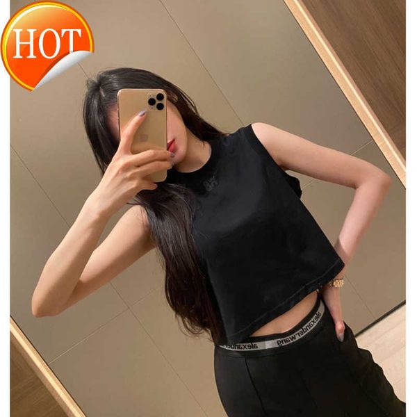designer haute coutureaw dawang's 2022 summer new sleeveless tank slim fit cotton letter printing versatile t-shirt women's trend, White
designer haute coutureaw dawang's 2022 summer new sleeveless tank slim fit cotton letter printing versatile t-shirt women's trend, White