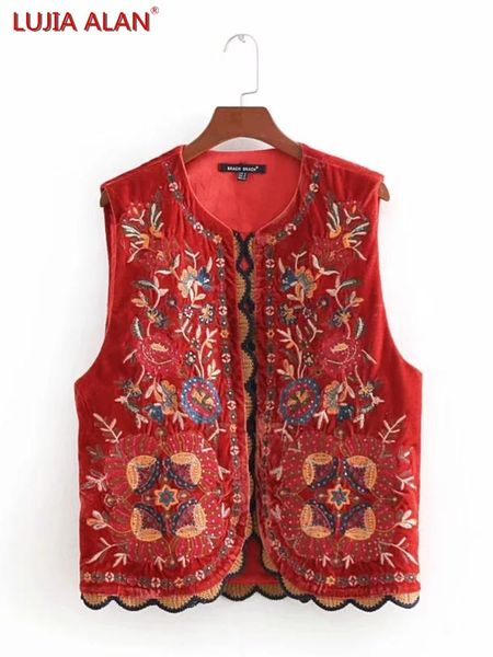 jackets sequins embroidery velvet women vest coat casual lady loose sleeveless national style female streetwear lujia alan c581, Black;brown
jackets sequins embroidery velvet women vest coat casual lady loose sleeveless national style female streetwear lujia alan c581, Black;brown