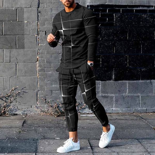 men's tracksuits autumn men's streetwear 3d print long sleeve t-shirt sets fashion trousers sports suits luxury quality clothing t, Gray
men's tracksuits autumn men's streetwear 3d print long sleeve t-shirt sets fashion trousers sports suits luxury quality clothing t, Gray