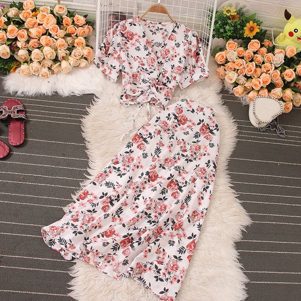 two piece dress women floral two piece set summer short high waist skirt suit two piece sets womens outifits 230503, White
two piece dress women floral two piece set summer short high waist skirt suit two piece sets womens outifits 230503, White