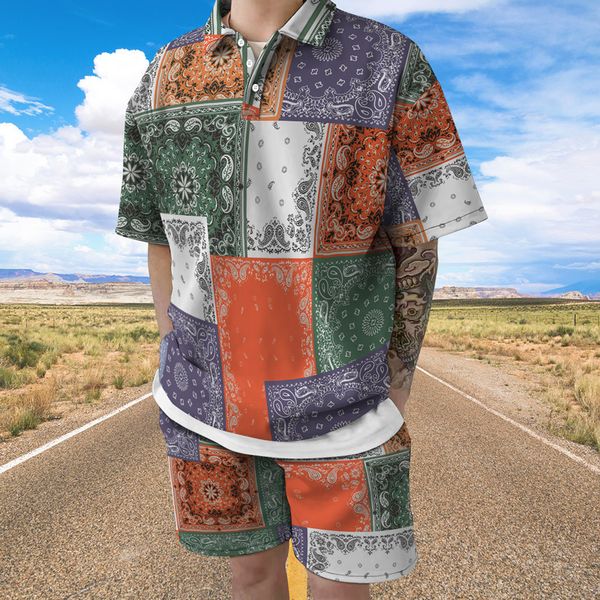 mens tracksuits fashion summer tracksuit short sleeve polo shirt set luxury vintage prints clothing 2 pieces casual suit streetwear outfit 2, Gray
mens tracksuits fashion summer tracksuit short sleeve polo shirt set luxury vintage prints clothing 2 pieces casual suit streetwear outfit 2, Gray