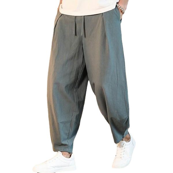 men's pants cotton and linen loose men's pants male summer breathable solid color linen trousers fitness streetwear 230504, Black
men's pants cotton and linen loose men's pants male summer breathable solid color linen trousers fitness streetwear 230504, Black