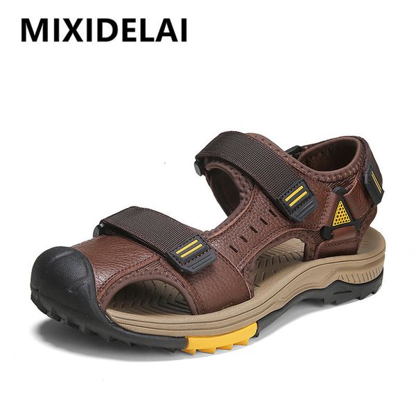 sandals summer beach mens handmade genuine leather outdoor nonslip wading shoes comfortable men casual 230503, Black
sandals summer beach mens handmade genuine leather outdoor nonslip wading shoes comfortable men casual 230503, Black