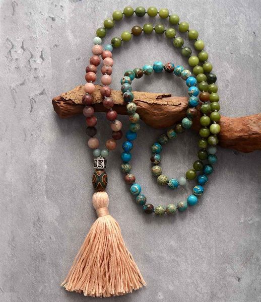 chokers 108 beads mala matte 8mm natural stones reiki charm energy tassel necklaces knotted meditation yoga necklace dropship 230503, Golden;silver
chokers 108 beads mala matte 8mm natural stones reiki charm energy tassel necklaces knotted meditation yoga necklace dropship 230503, Golden;silver