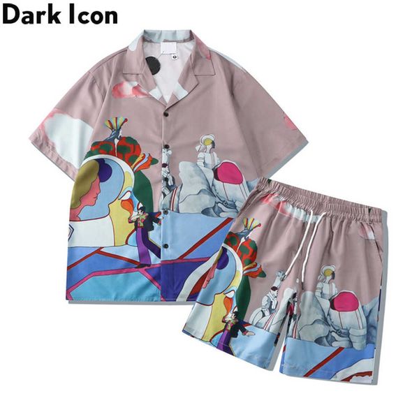 men's casual shirts dark full printed thin material men's shirt and shorts summer holiday beach set j230503, White;black
men's casual shirts dark full printed thin material men's shirt and shorts summer holiday beach set j230503, White;black