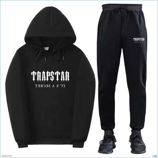 new trapstar alphabet print men's and women's sportswear brushed two piece european size casual hooded sweater set, Black;white
new trapstar alphabet print men's and women's sportswear brushed two piece european size casual hooded sweater set, Black;white