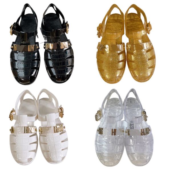 sandals designer shoes women's sandals summer jelly shoes original quality black white gold transparent color size 36-41
sandals designer shoes women's sandals summer jelly shoes original quality black white gold transparent color size 36-41