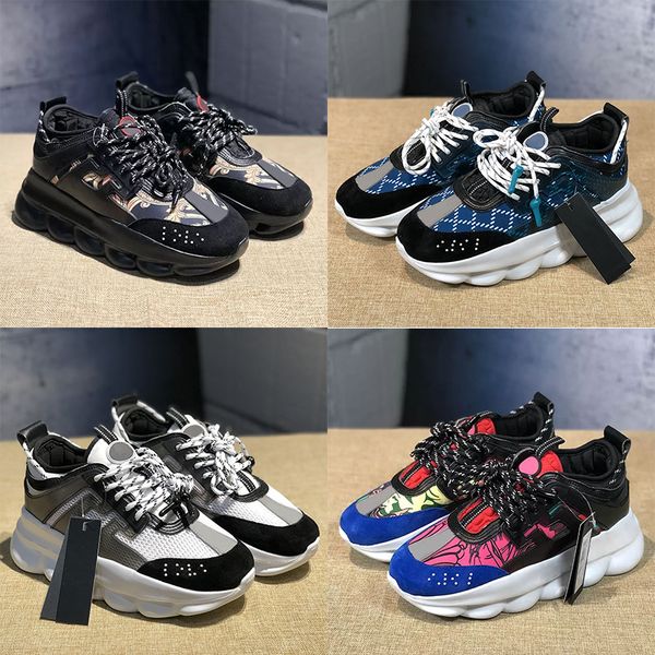 2023 italy chain reaction sneakers fashion casual shoes height reflective triple black white multi-color suede luxury womens mens designer t
2023 italy chain reaction sneakers fashion casual shoes height reflective triple black white multi-color suede luxury womens mens designer t