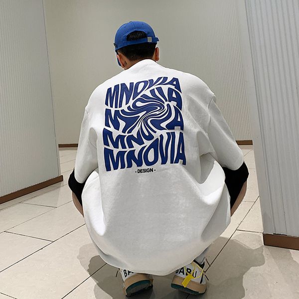 men's t-shirts american cotton t-shirt men's oversize summer loose fashion ins hong kong style versatile clothes hip hop fashion c, White;black
men's t-shirts american cotton t-shirt men's oversize summer loose fashion ins hong kong style versatile clothes hip hop fashion c, White;black