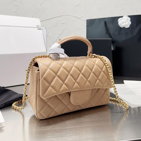 womens designer caviar leather classic mini flap bags with handle totes gold metal hardware matelasse chain crossbody shoulder handbags tren
womens designer caviar leather classic mini flap bags with handle totes gold metal hardware matelasse chain crossbody shoulder handbags tren