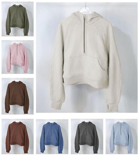 new lu-2 yoga wear perfect oversized fall winter women's plush sweater sports hooded round neck long sleeves, White;red
new lu-2 yoga wear perfect oversized fall winter women's plush sweater sports hooded round neck long sleeves, White;red