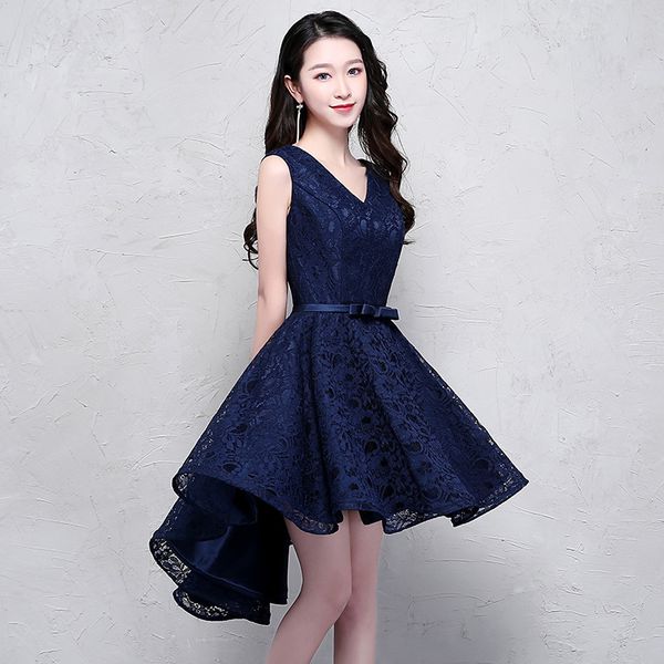 party dresses short prom dress v-neck lace hi-low vestidos elegant evening party dresses 230504, White;black
party dresses short prom dress v-neck lace hi-low vestidos elegant evening party dresses 230504, White;black