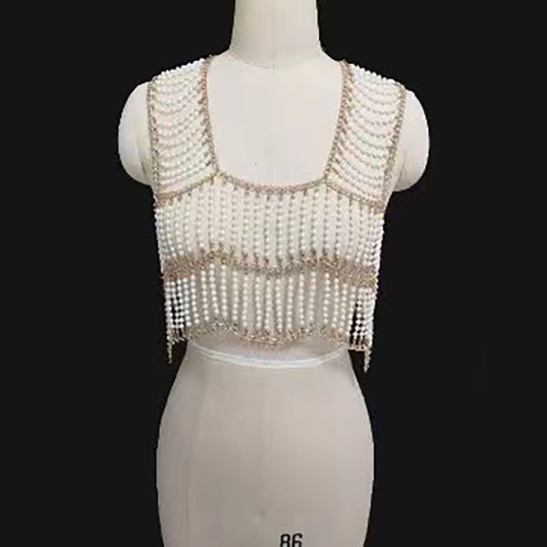 chokers fashion white pearl shawl large necklace body chain women wedding accessories jewelry handmade brand design shoulder 230503, Golden;silver
chokers fashion white pearl shawl large necklace body chain women wedding accessories jewelry handmade brand design shoulder 230503, Golden;silver