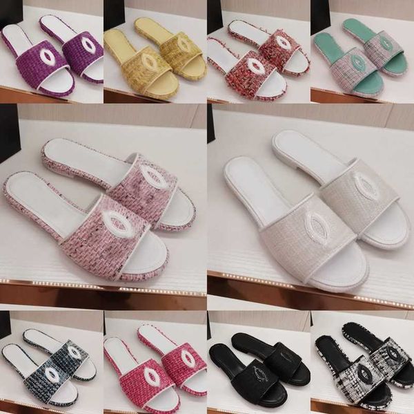 chan c letter embroidery tweed slippers cork mules slides flat sandals summer el plaid ladies shoes beach casual woman luxury flip flops lea, Black
chan c letter embroidery tweed slippers cork mules slides flat sandals summer el plaid ladies shoes beach casual woman luxury flip flops lea, Black