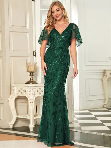 party dresses luxury evening dresses long v-neck mermaid short sleeves gown of exquisite backless bridesmaid women dress 230504, White;black
party dresses luxury evening dresses long v-neck mermaid short sleeves gown of exquisite backless bridesmaid women dress 230504, White;black