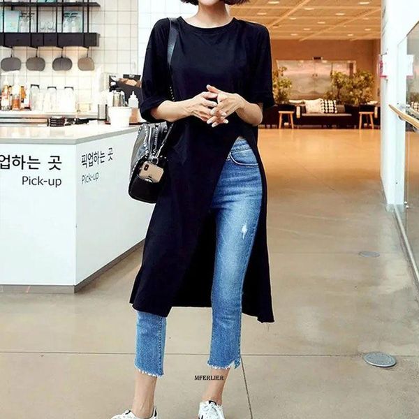 t-shirt large size 6xl 150kg summer long t shirt for women black white femme tee o neck big short sleeve women split t shirt
t-shirt large size 6xl 150kg summer long t shirt for women black white femme tee o neck big short sleeve women split t shirt